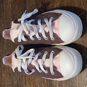 Converse All Star Womens Sz 8 Brown Pink